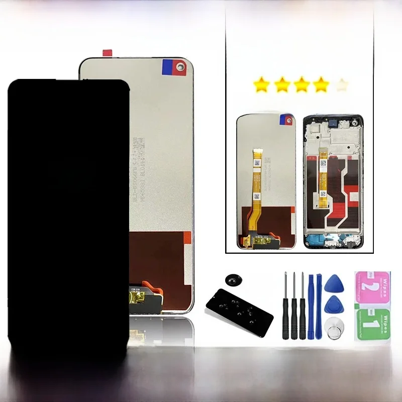 Wyświetlacz 6,59 cala dla OPPO A96 CPH2333 Wyświetlacz LCD Ekran dotykowy Digitizer Zamiennik dla Oppo A96 Ramka LCD — zdjęcie produktu 6