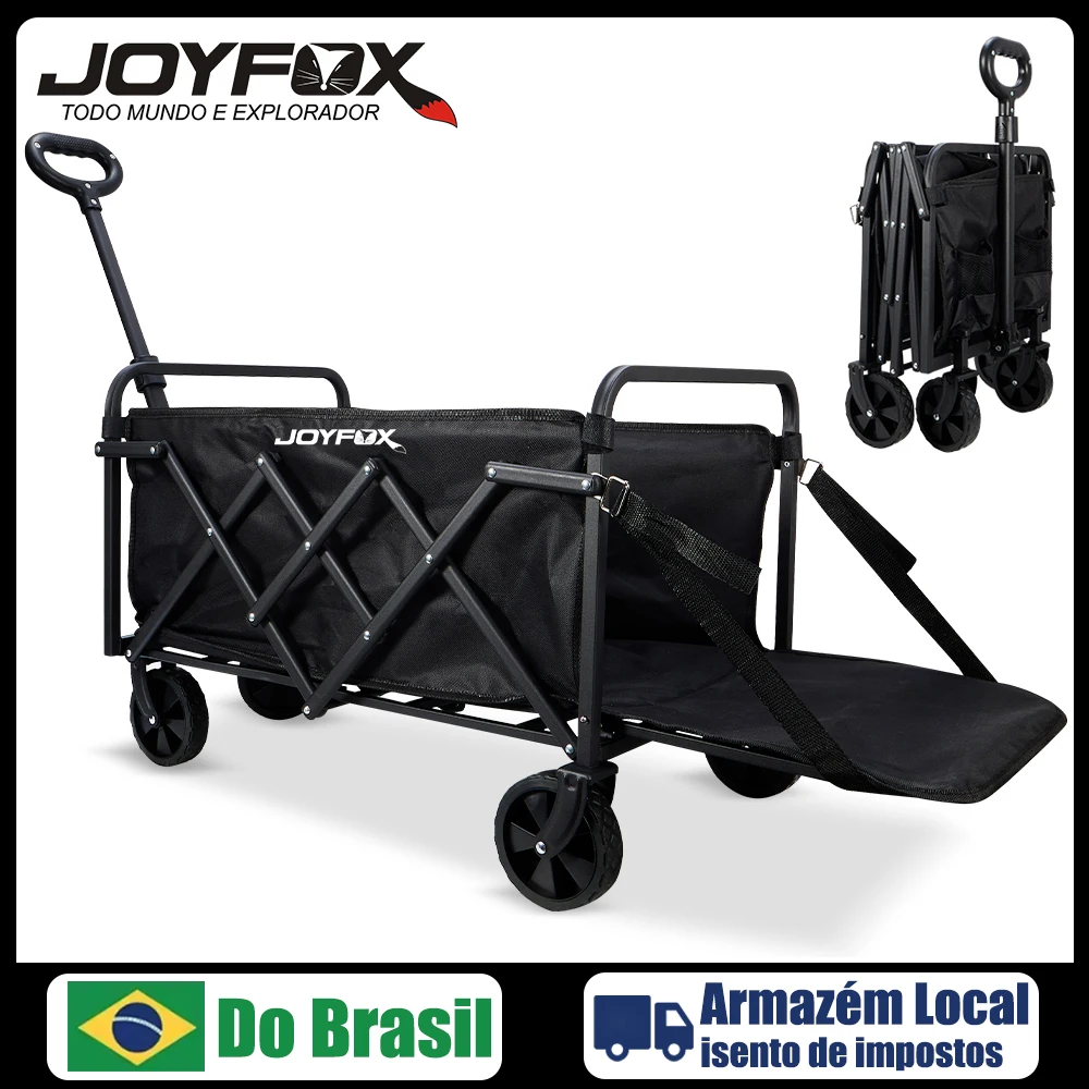 chariot-de-camping-pliable-joyfox-chariot-de-transport-de-camping-robuste-capacite-de-100-kg-70-l-roues-amovibles-et-cadre-en-acier