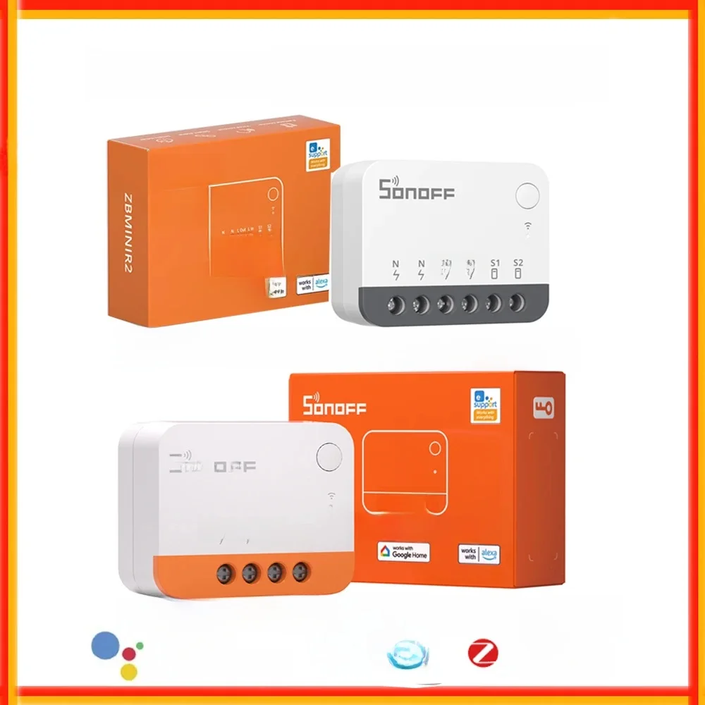 SONOFF ZBMinir2 ZBMinil2 Extreme Zigbee Mini Inteligentny Przełącznik (NO) Wymagany Przewód Neutralny Inteligentny Dom Sterowanie Przekaźnikiem Przez EWelink — Zdjęcie 2 z 2
