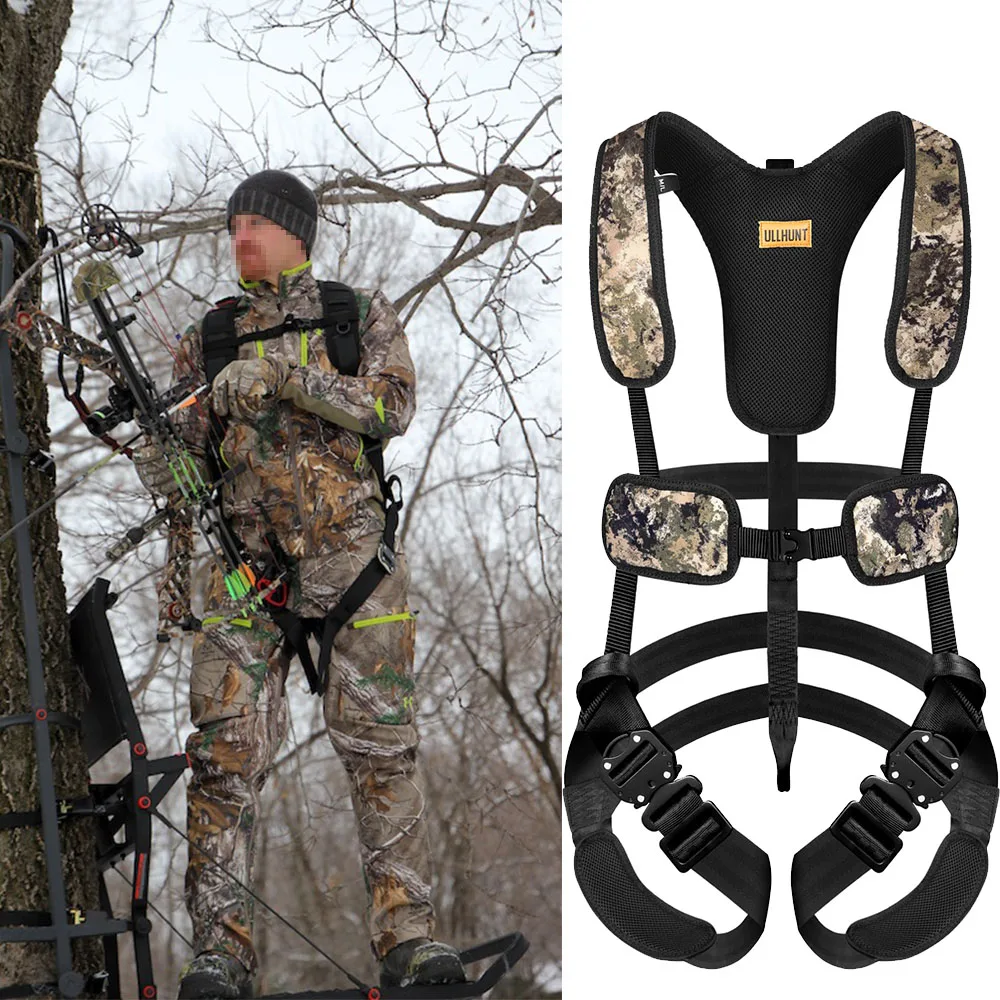 

Tree Stand Harness, Lightweight Hunter Safety Harness, Adjustable Tree Stand Safety Harness for Outdoor Tree-Stand Hunting