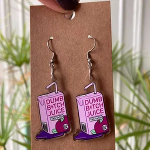 Sumpfige Saftohrringe B*tch | Lesbenohrringe | Lustige Ohrringe | Große Ohrringe | LGBT | Schwul | Lesben | LGBT Pride | Alt 6 Hauptverkaufs -Ohrring -LGBT -Stolz - №3