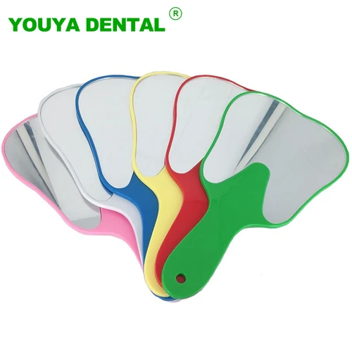 Imagen 1 del producto Espejo Dental con mango bonito, espejo irrompible para dientes, espejo de maquillaje de plástico en forma de diente, accesorios dentales, herramientas de dentista, 1 ud.