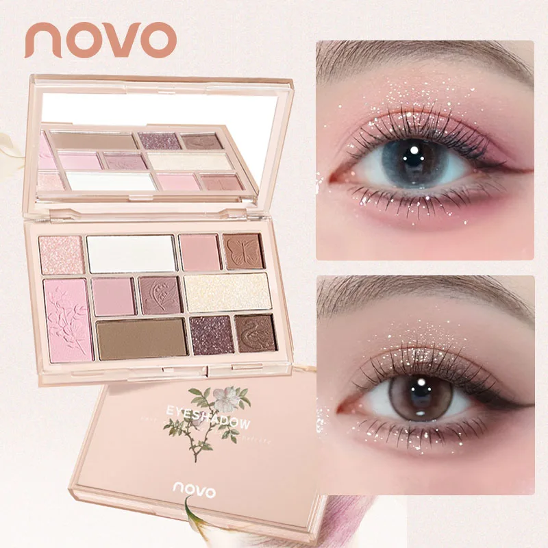 ソフトなニュートラルアイシャドウパレット、マットとシマー仕上げ、ナチュラルな日常スモーキーアイメイク、高発色