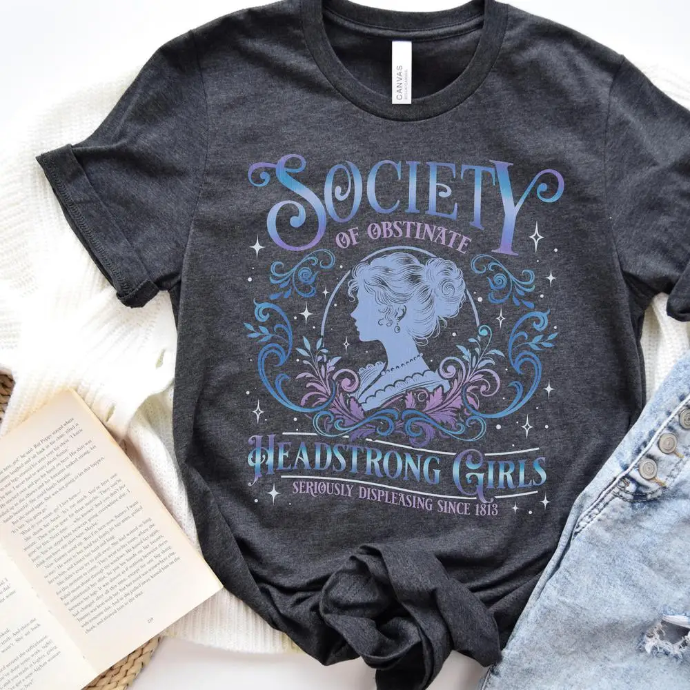 تي شيرت نسائي قطني نوك جين أوستن السيد دارسي إليزابيث بينيت برايد ميرش جين أوستن هدايا النسوية قميص