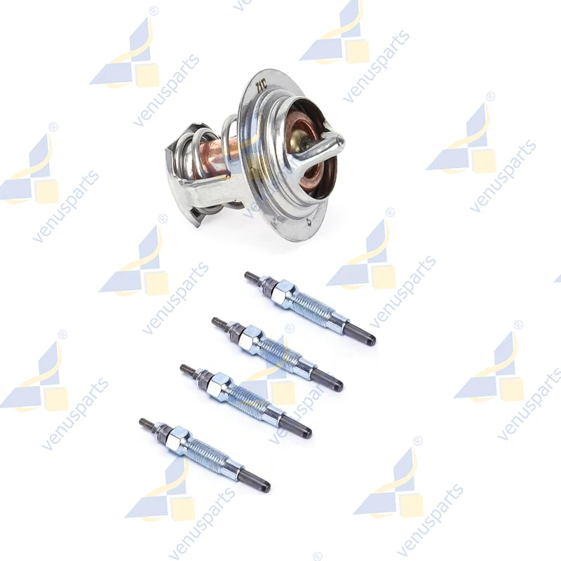 V1702 Thermostat+Glow Plug For Kubota V1305 V1500 V1505 V1702 V1902 V1903 D1105 D1803 D1302-D Engine 19434-73014 1943473014 71℃