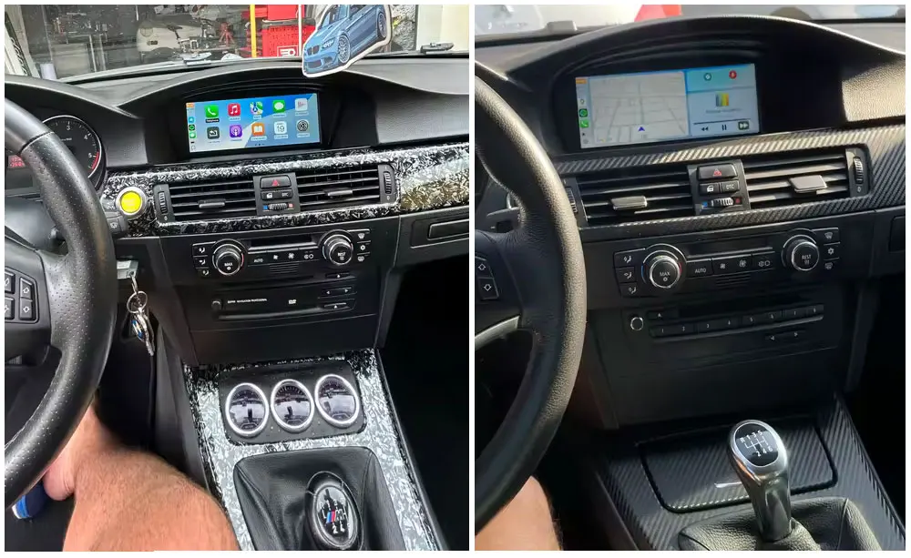 MEKEDE Autoradio für BMW 3er 5er Serie E60 E61 E63 E64 E90 E91 E92 E93 CIC CCC GPS Navigation Carplay Android Auto Multimedia-Einheit – Detail 6