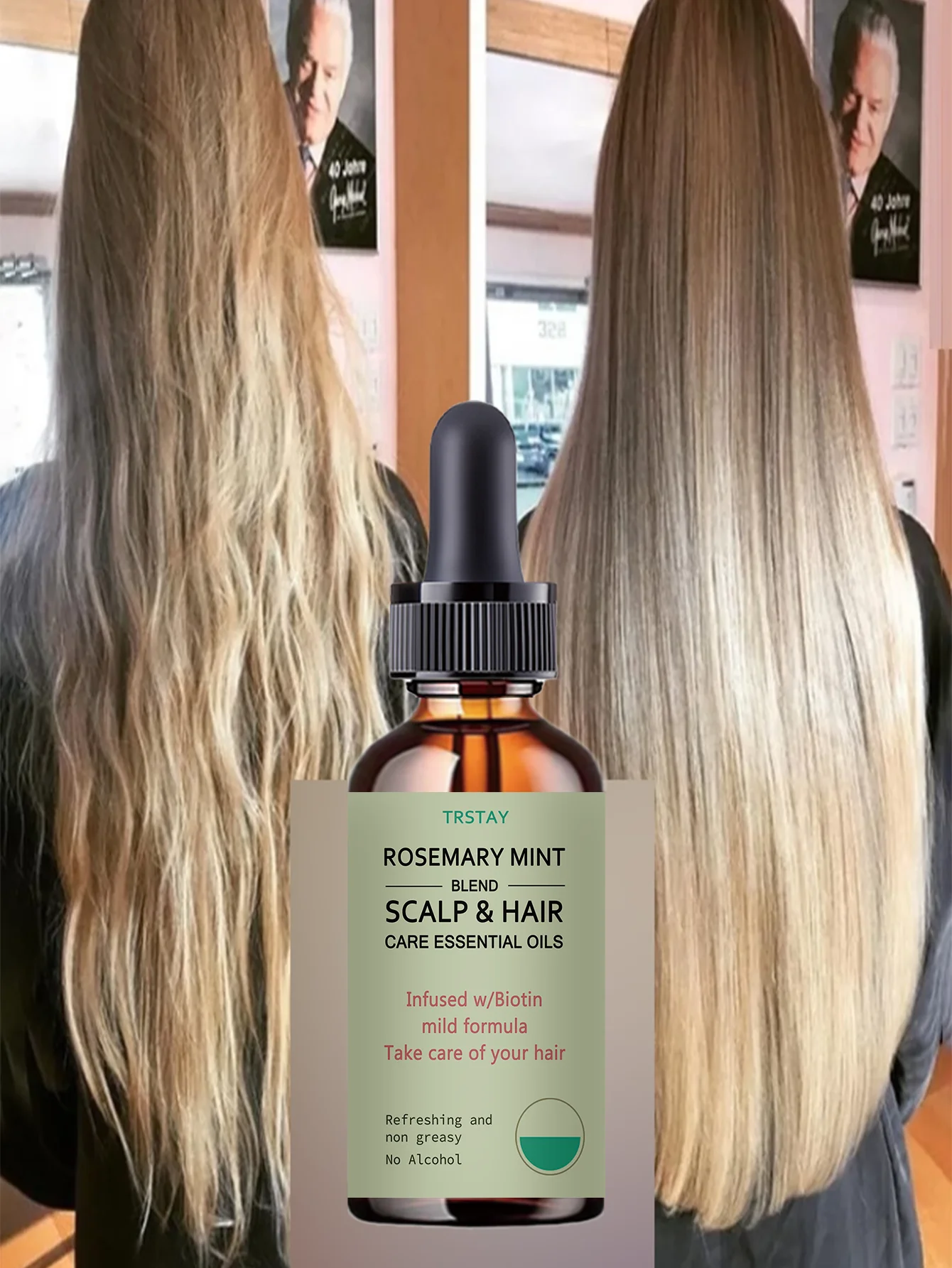 Moisturizing Lock Water Smooth Protective Essential Oil for Hair Treatment Deeply Nourishes Strengthens Roots Prevents Breakage