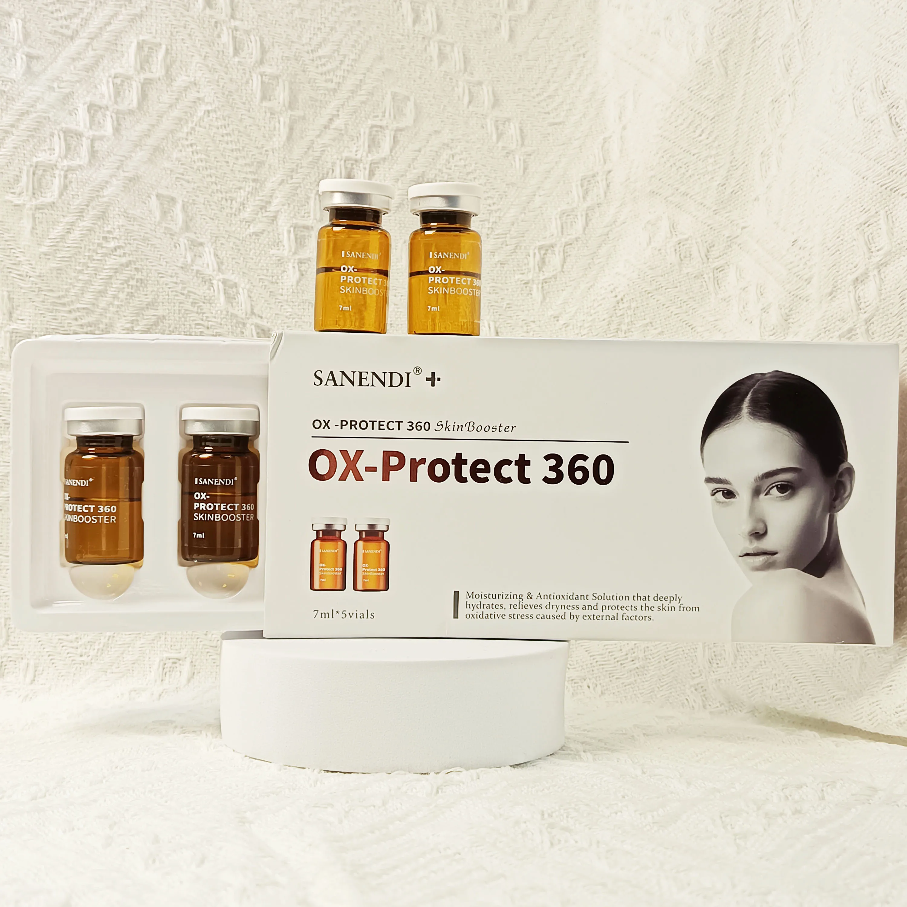 Korea Sanendi Skincare Products Seven Professional Formulas Vitamin Mild Moisturizing Soothing Hydrating Facial Essence Set