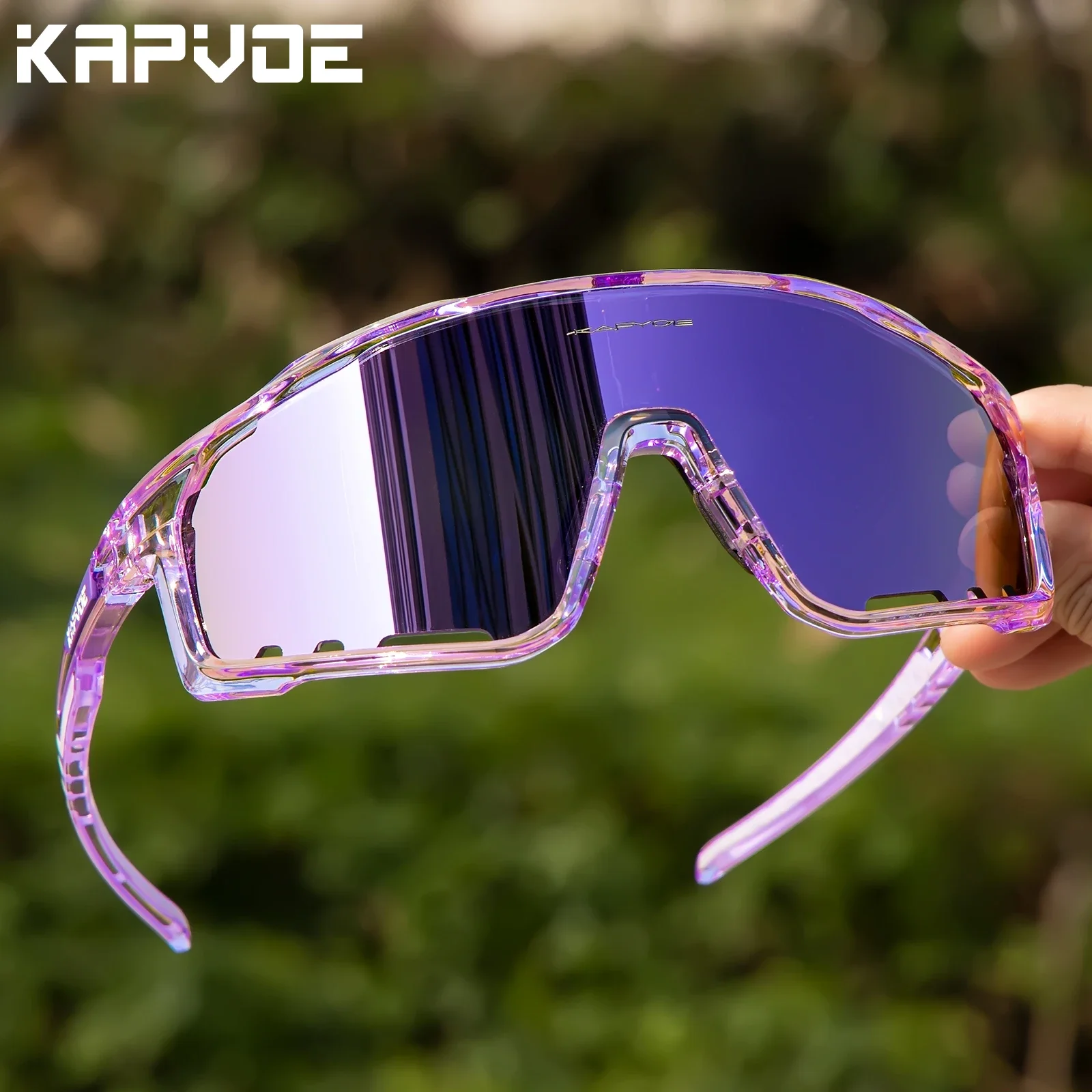 Kapvoe Cycling Glasses MTB Cycling Sunglasses Polarized Men\'s Sunglasses UV400 Racing Bike Glasses Eyewear Women Sport Goggles