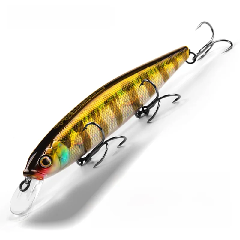 Bearking 13 cm 25g boules de tungstène longue coulée nouveau modèle leurres de pêche appât dur plongée 1.3 - 2 m qualité méné professionnel