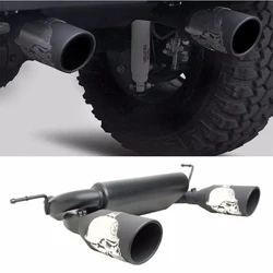 For Wrangler Jeep JK 2007-2017 Exhaust Pipe Muffler System Matte Black Car Auto Parts 2 4doors
