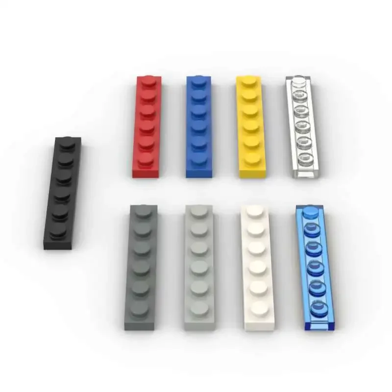 MOC 10 pièces 3666 1X6 plaque blocs de construction Kit haute technologie conseil maison briques particules bricolage idée jouets enfants anniversaire enfant cadeaux