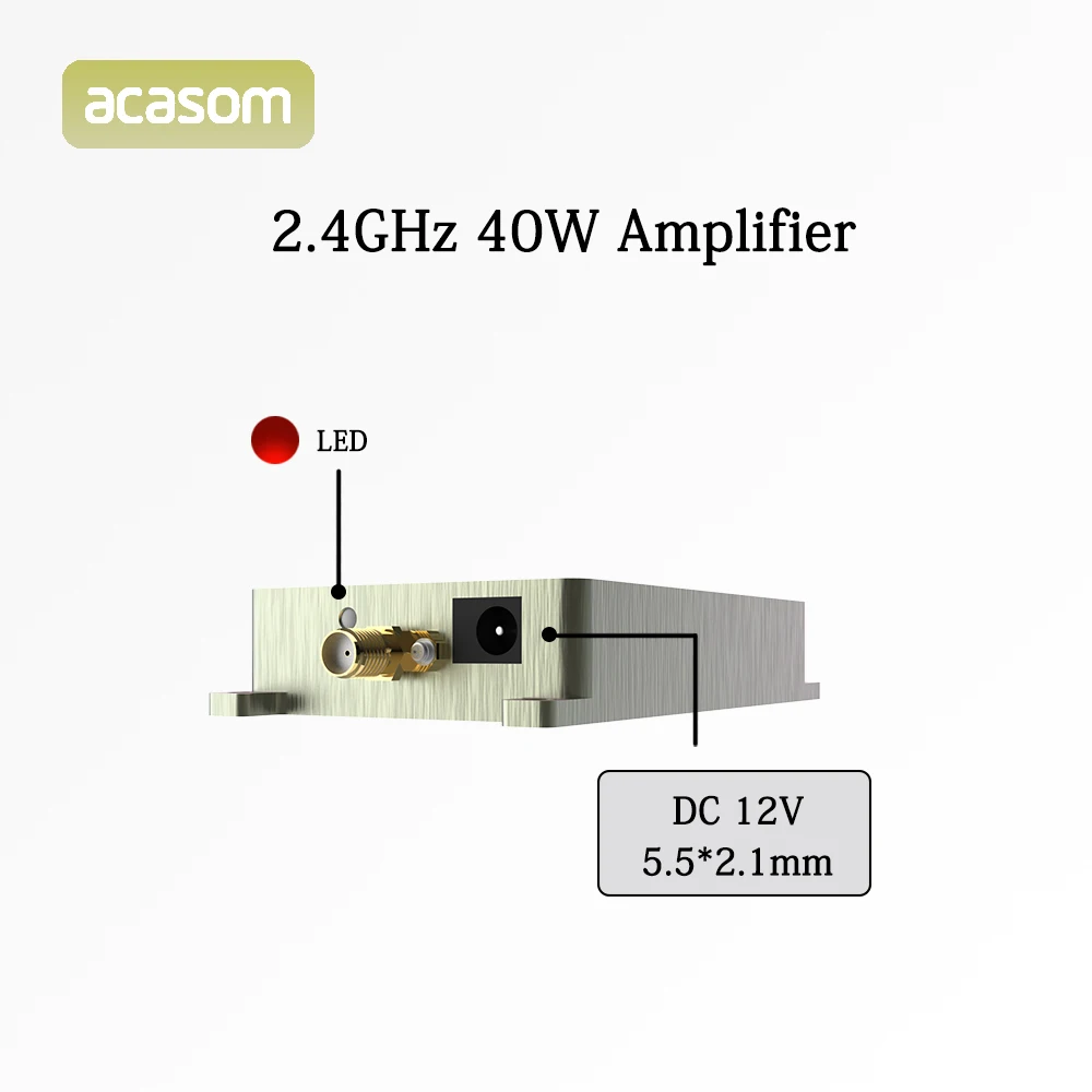 Imagem -05 - Fonte de Sinal sem Fio da Varredura do Extensor do Sinal dos Amplificadores de Alta Potência do rf de 2.4ghz 40w para o Drone Wifi6