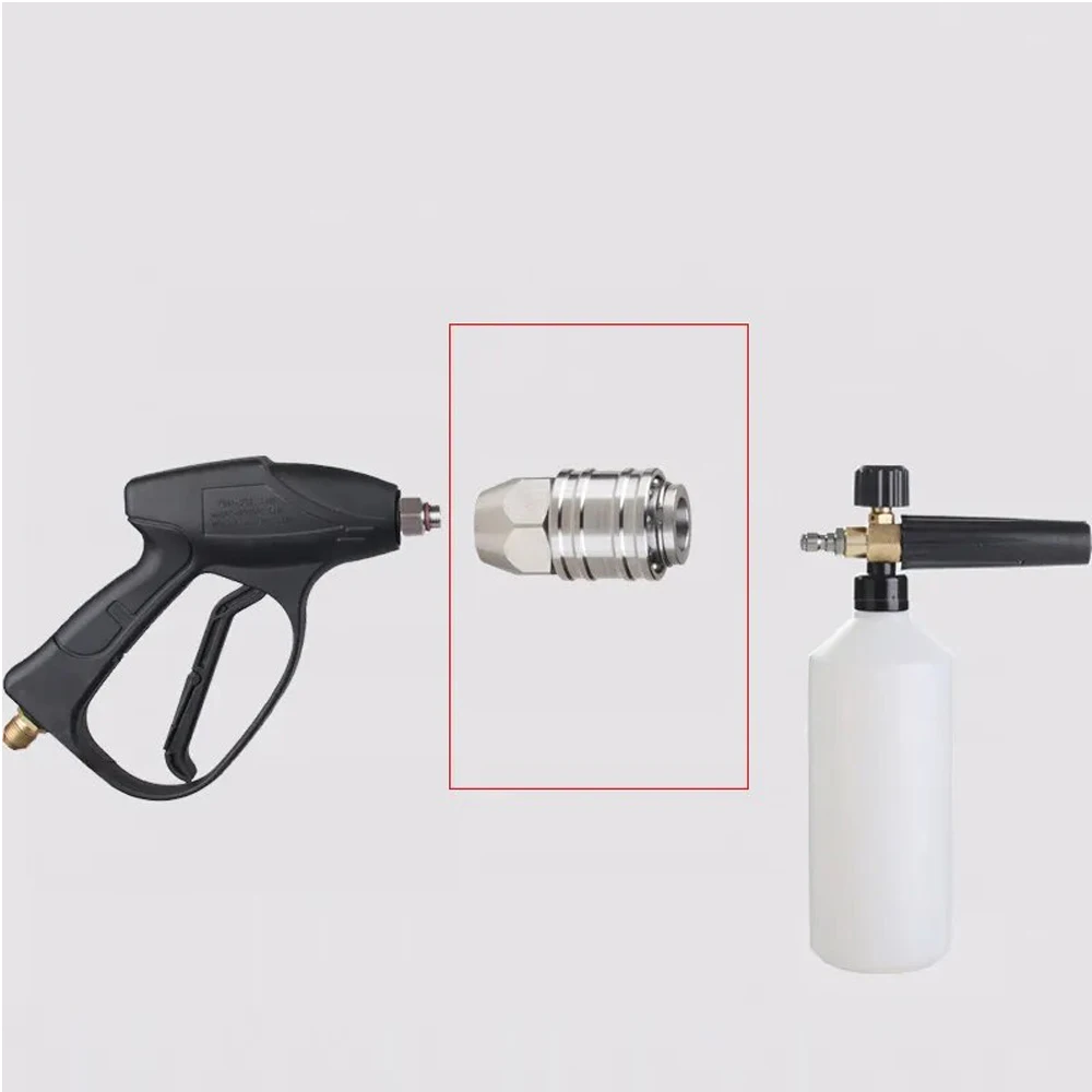 Imagem -05 - Auto Locking Quick Connector Lavando Acessórios Kink Arma para Mangueira Limpeza do Carro Lavadora de Alta Pressão Lance de Espuma de Neve 4