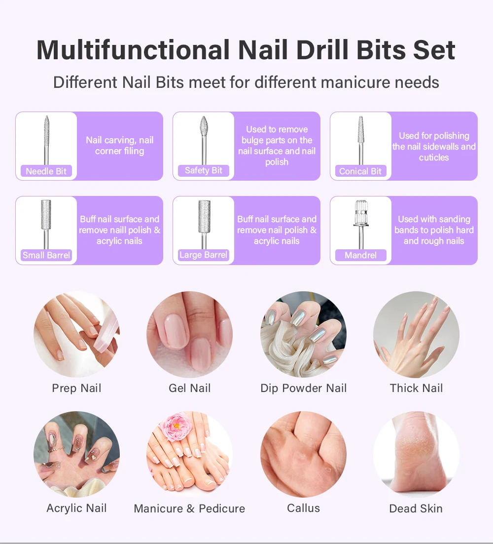 45000RPM Professional Rechargeable Nail Drill Machine for Nails Electric File HD Display Metal Manicure Pen Nail Lathe Sander