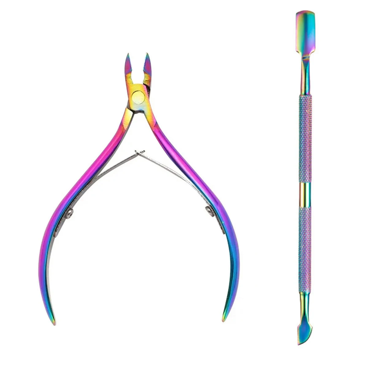 4 stks/set Professionele Rvs Nail Cutter Schaar Tangen Muti Functie Cuticle Pusher Remover Nail Care Manicure Kits