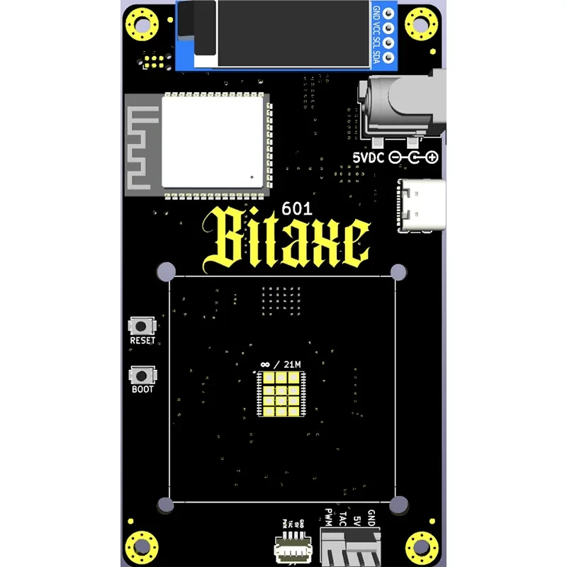 NEW Open Source Bitaxe Gamma 601 1.2TH/s 18W Bm1370 BM1366 BM1368 Asic Chip Open Souce Home Use Asic Lottery Machine