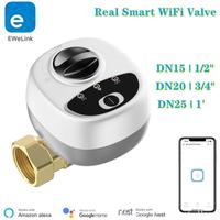 eWelink APP WiFi Smart Valve DN15 /DN20 /DN25 Smart Water / Gas Shutoff Automated Ball Valve Wireless Control Alexa Compatible