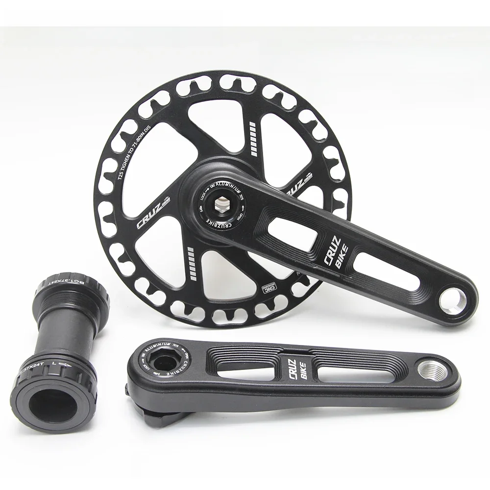 AliExpress CRUZBIKE CRUZbike Children's Folding  Bike Crankset Ultralight 127/140/150mm Hollow Tech Crank Aluminum Alloy Bicycle Parts Accessories