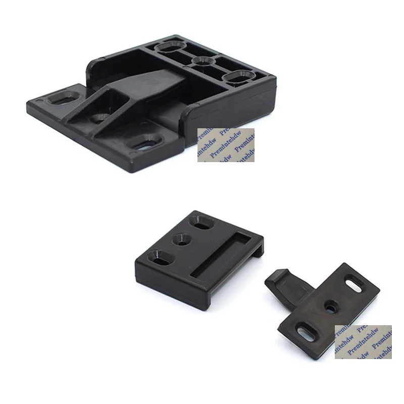 

20Pcs Black ABS Push Quick Clip Click On Overlay Surface Mount Wall Panel