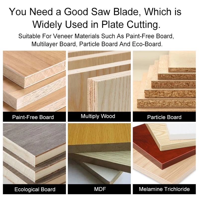 7X60T Circular Saw Blade Carbide Saw Blade For Woodworking Cutting Tools Wood Cutting Disc