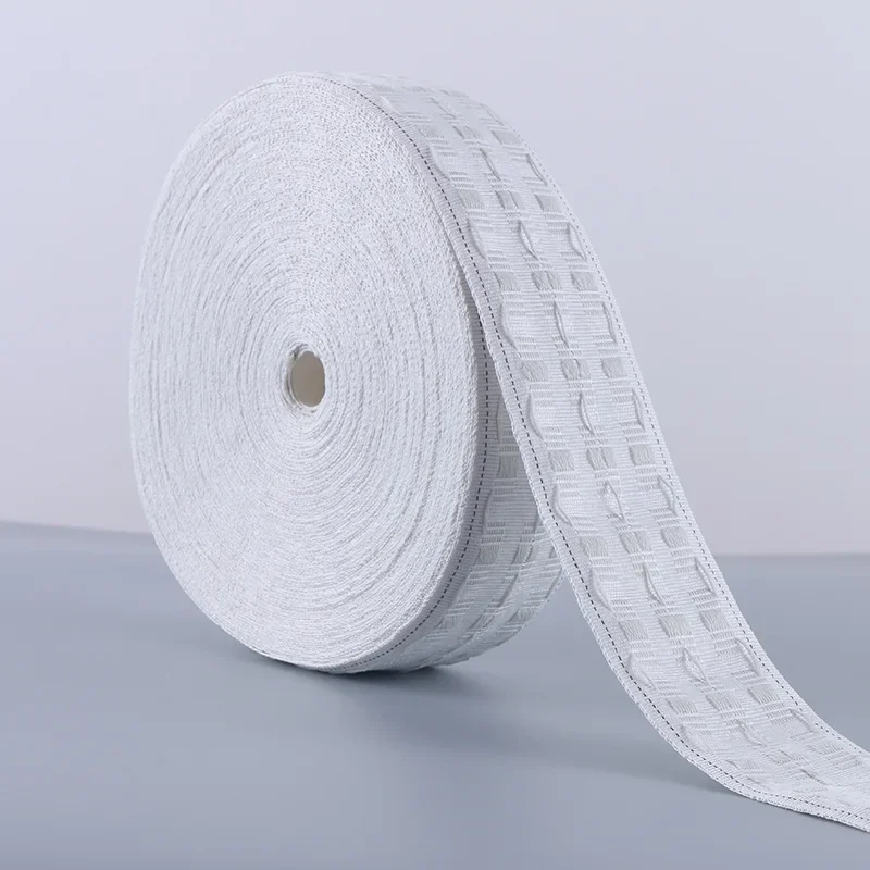 Ziehen Sie plissiertes Klebeband, 10 Meter, Vorhänge, Zubehör, Kopftülle, oberes Ringband, Ösen,