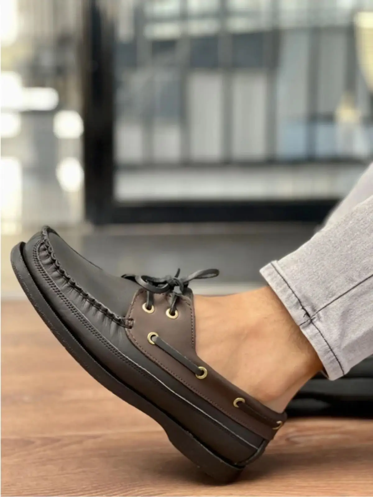 Chaussures décontractées classiques en cuir véritable pour hommes, chaussures orthopédiques 4WD, chaussures à semelle flexible inodore,