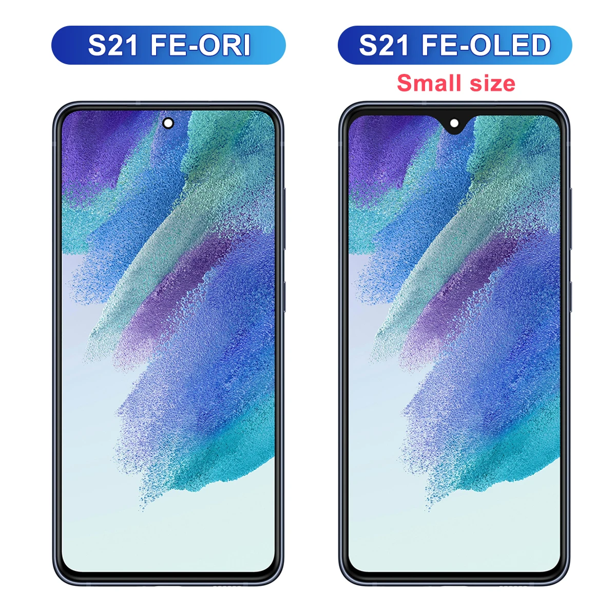 Wyświetlacz Amoled S21FE do Samsung S21 FE 5G wyświetlacz lcd + ramka G990 G990U G990B/DS G990E wymiana Digitizera z ekranem dotykowym