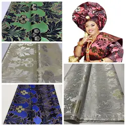 5 Yards African Damask Lace Fabric 2026 Nigerian Brocade Fabric DIY design Jacquard Damask Sewing For African Weddding Garment