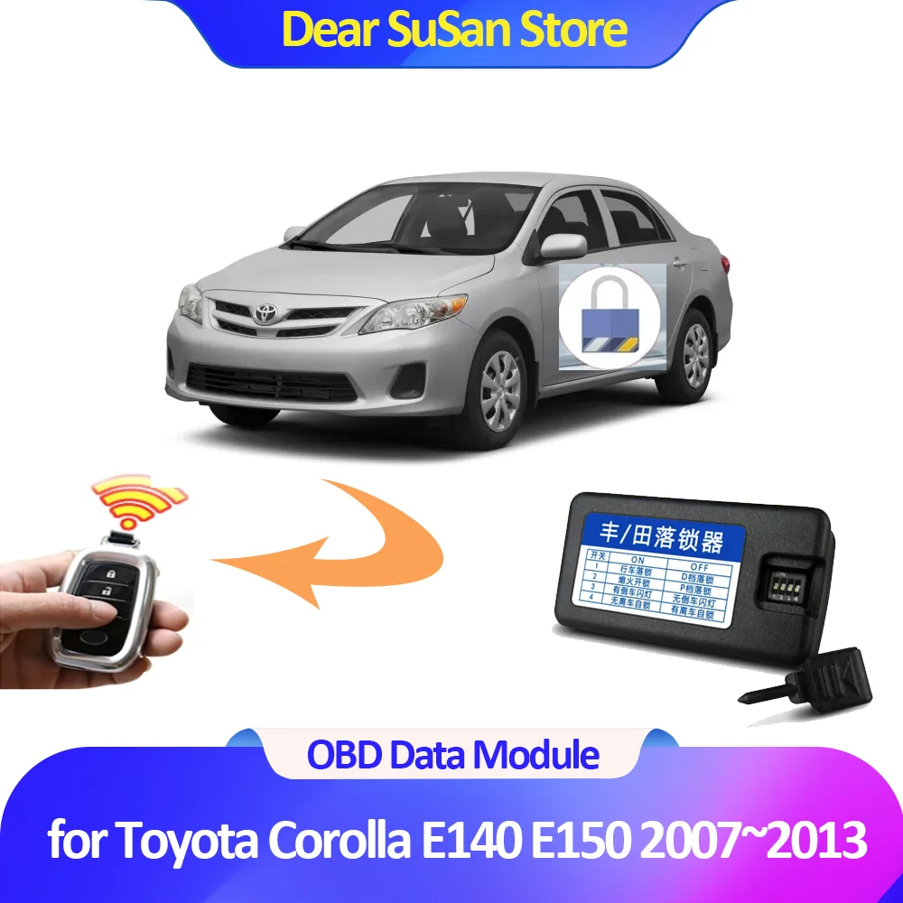 OBD Data Module for Toyota Corolla Axio Fielder Auris E140 E150 2007~2013 2008 Speed Lock Door Automatically Unlock Accessories