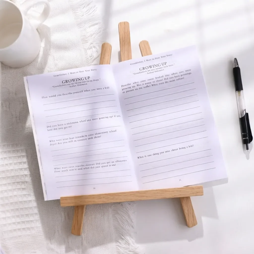 grandpa guided journal family history book grandfather memory book gifts for grandpa elderly men keepsake legacy writing journal aging parents genealogy family tree journaling for seniors