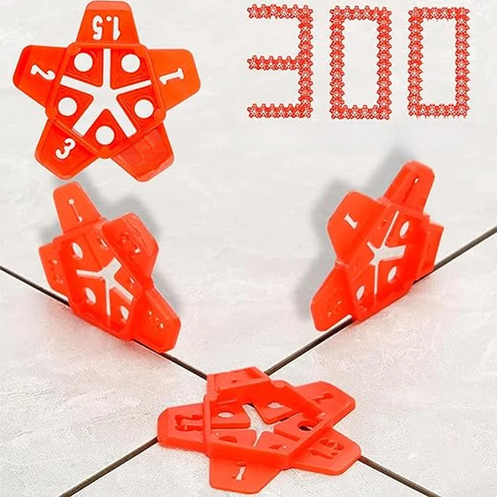 Système de nivellement en céramique, 5 en 1, 10 à 300 pièces, entretoises de carreaux réutilisables, Clips, cales en plastique, système de nivellement d'écart mural au sol