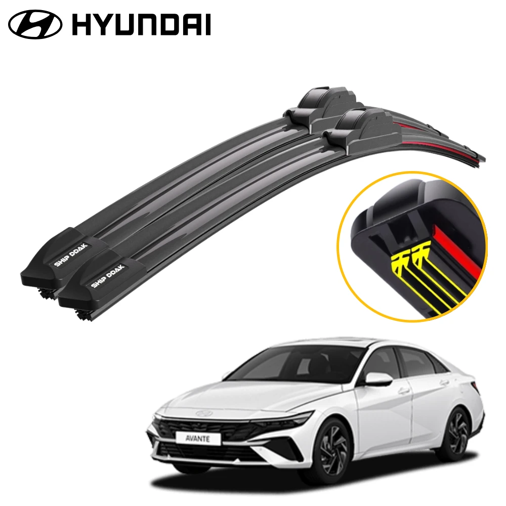 1 1 Easy Hyundai Avante HD MD AD CN7 N All-car Triple X2 Wiper Blade Brush