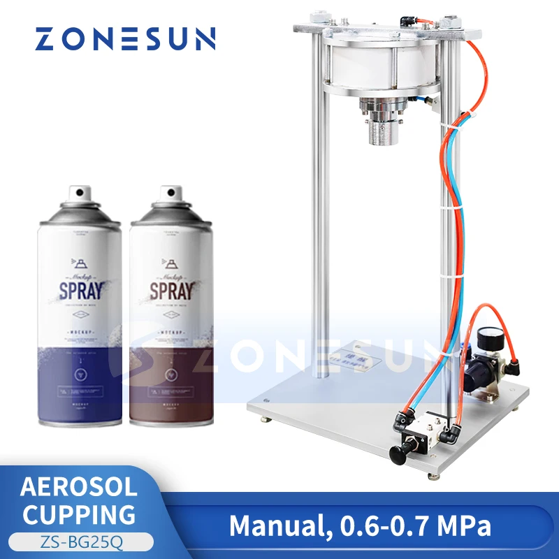 ZONESUN ZS-BG250 Manual Aerosol Can Valve Dismantling Machine