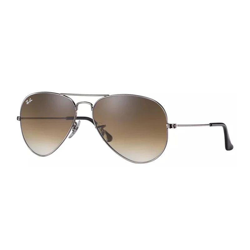 Ray-ban original Classic 3025 Lentes de vidro Aviator Pilot Shaped Gradient Sunglasses Unisex Eyewear em caixa