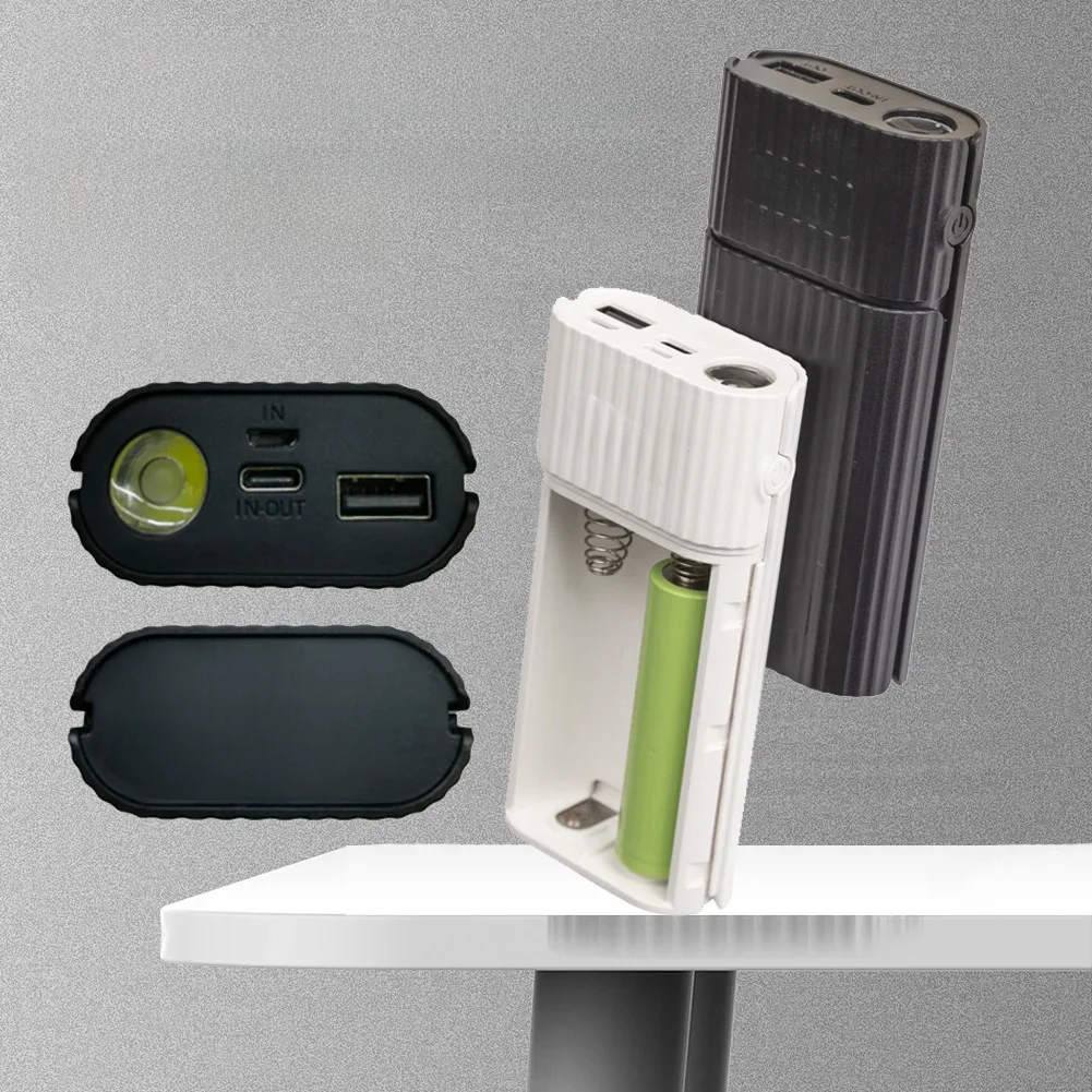 18650/18700/20700/21700 ładowarka Adapter akumulator DIY Power Bank dla iPhone Power Bank Case Box z wyłączeniem baterii — zdjęcie 2
