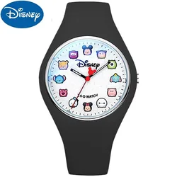 Disney Kid Children Boy Girl Quartz WristWatch Silicone Waterproof Mickey Minnie Mouse Cartoon Luminous Unisex Student New Clock