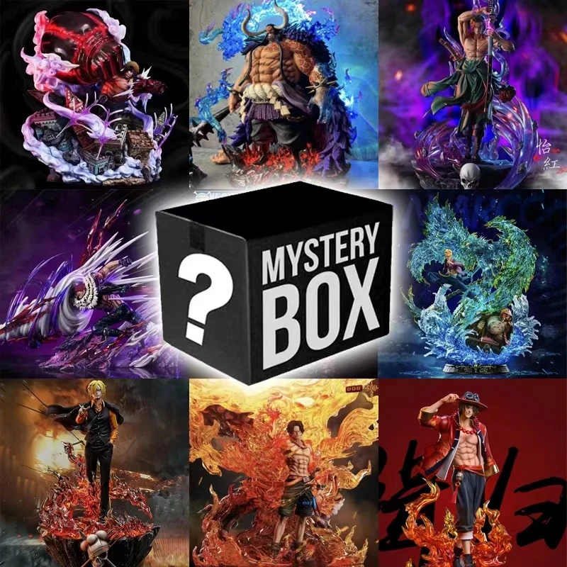 4 Emperors ONE PIECE Figure Anime Figure Blind Box Mystery Box Shanks Teach Luffy Buggy Zoro Lucky Box The Best Surprise Box