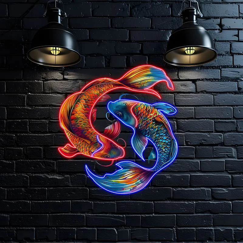 Pisces Neon signs Light - Enchanting LED Zodiac Sign Decor for Home, Perfect Gift for Pisces Lovers, Dreamy Wall Art