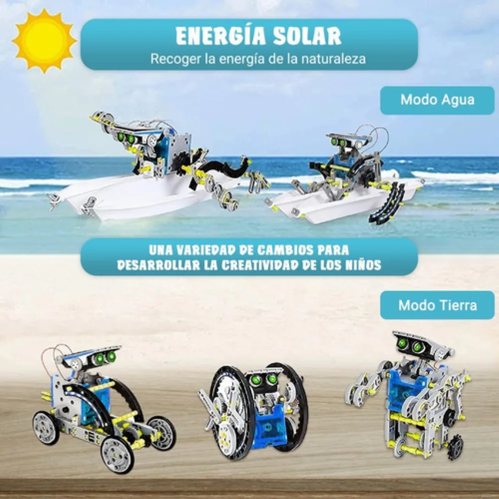 Solar Robot Educational Toy Gift for Children 8 to 14 Years Lab.G