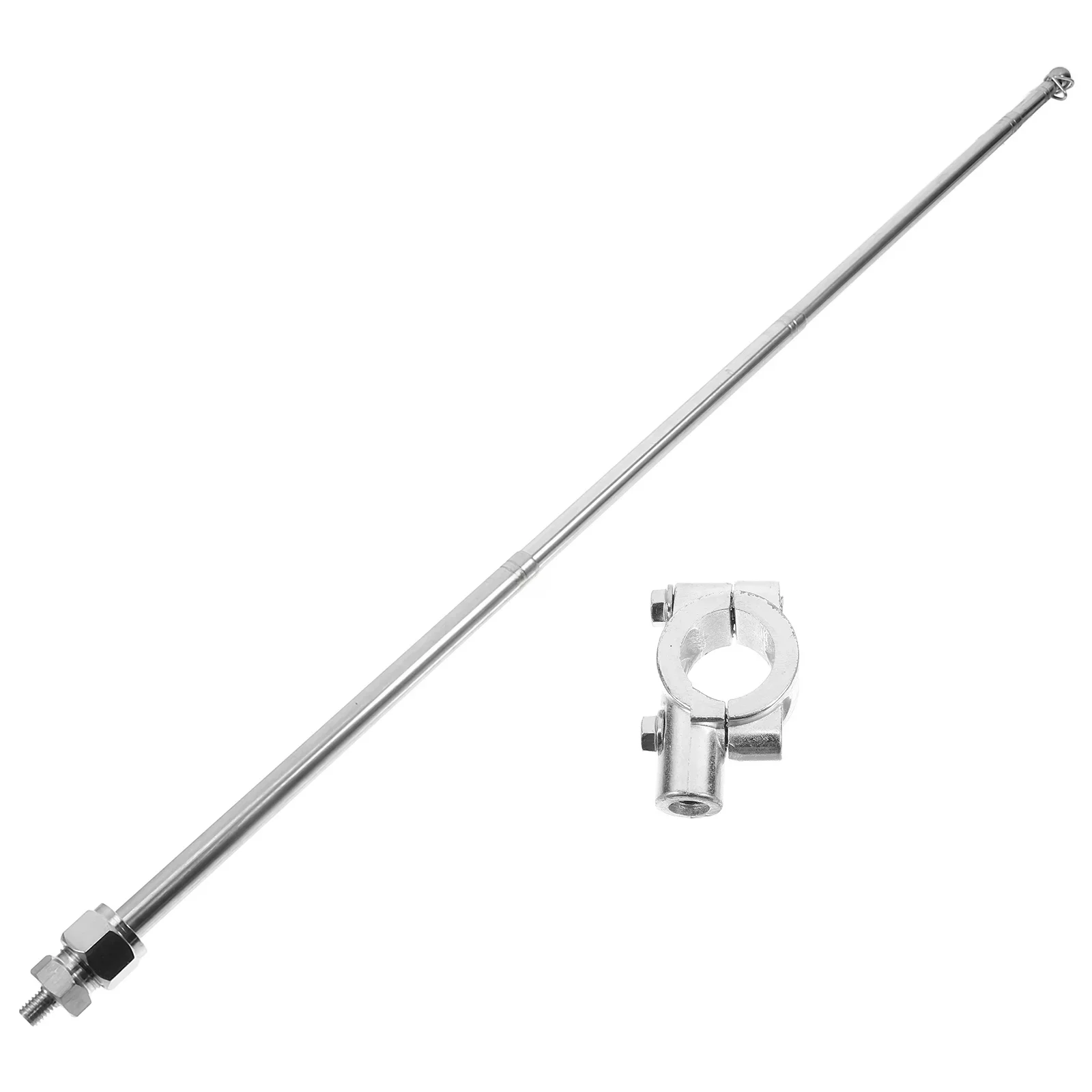 AliExpress NONE 1 Adjustable Telescopic Flagpole Aluminum Base Steel Pole Motorcycle Flagpole Bike Handlebar Mount Cycling Accessories Home