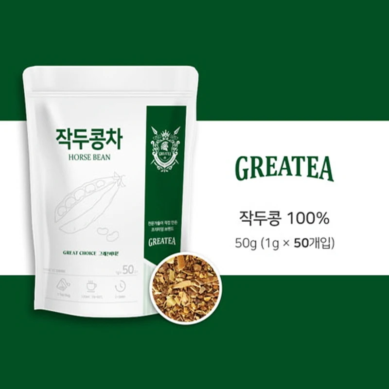Greatea 그래이티 국산 볶은 작두콩 차 50티백