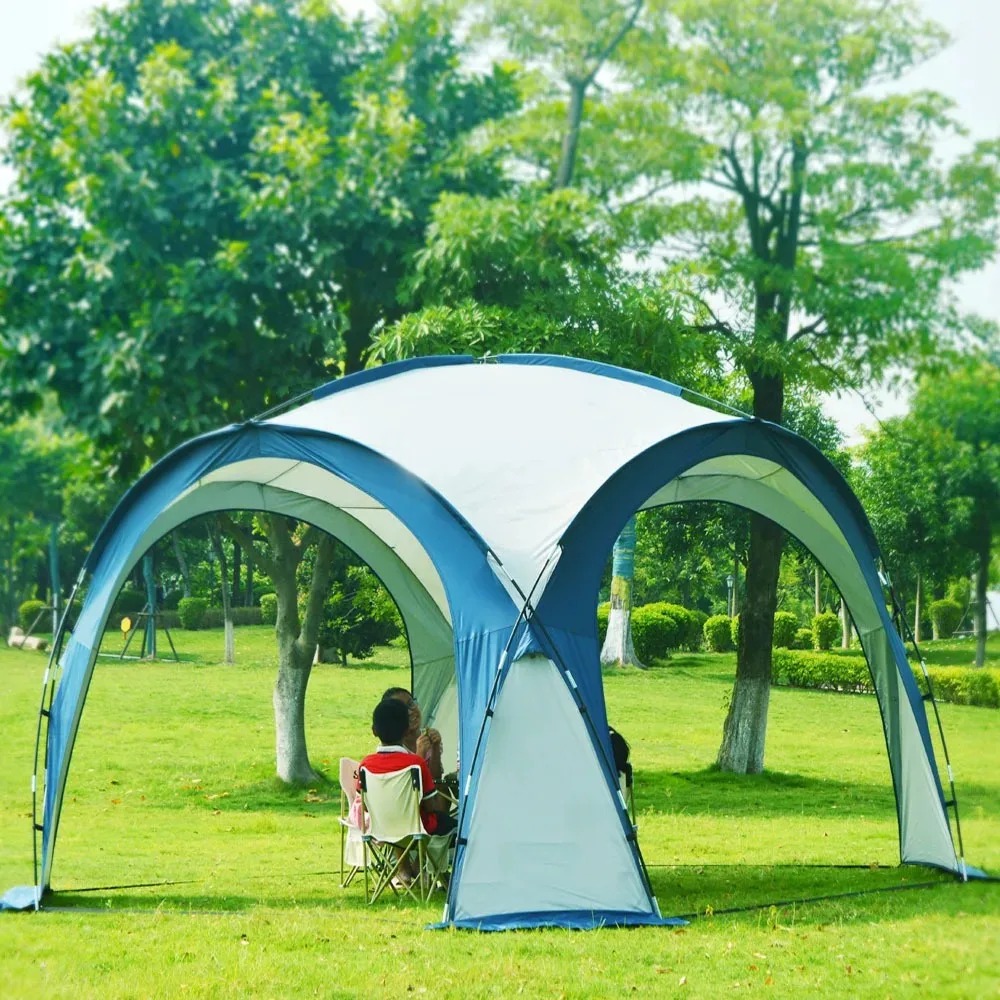 Outdoor Camping Shade Tent Family Travel Rain and Sun Protection PU3000MM Silver Coated Canopy Ball Tent Dome ultralight tent