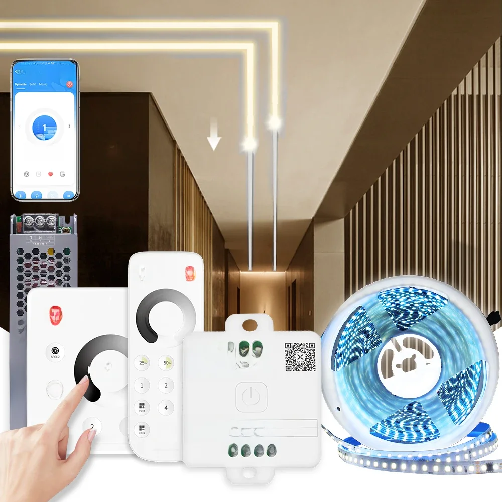 Sekwencyjna taśma LED 24v 10M 15M 20M 2835 WS2811 Taśma LED do biegania koni z kontrolerem SP636E RF APP — 2