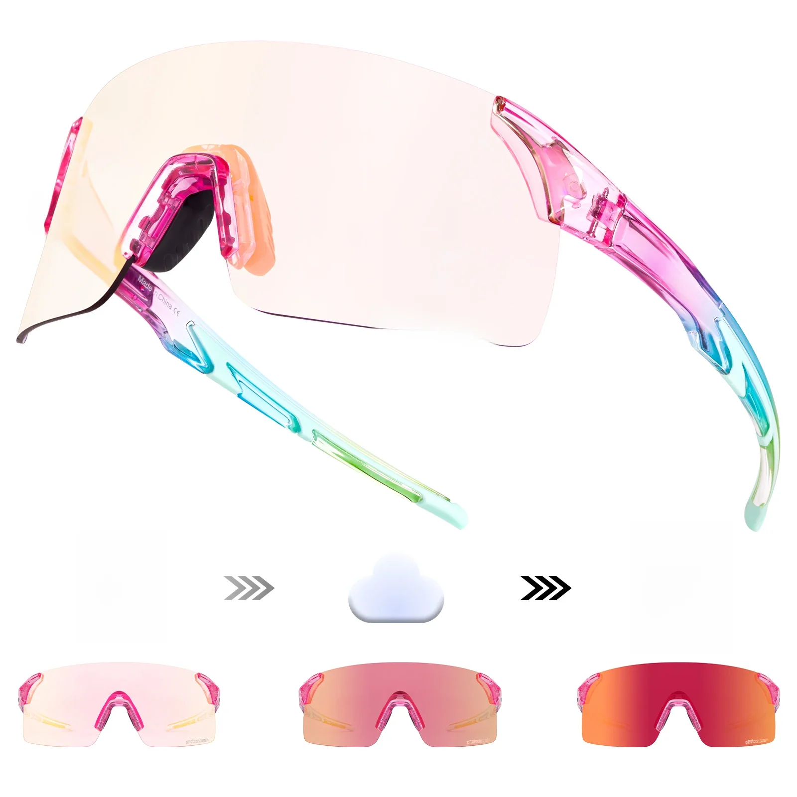 AliExpress SCVCN Cycling Photochromic Sunglasses UV400 Goggles MTB Man Sports Bicycle Cycling Glasses Outdoor Running Hiking Bike Eyewear