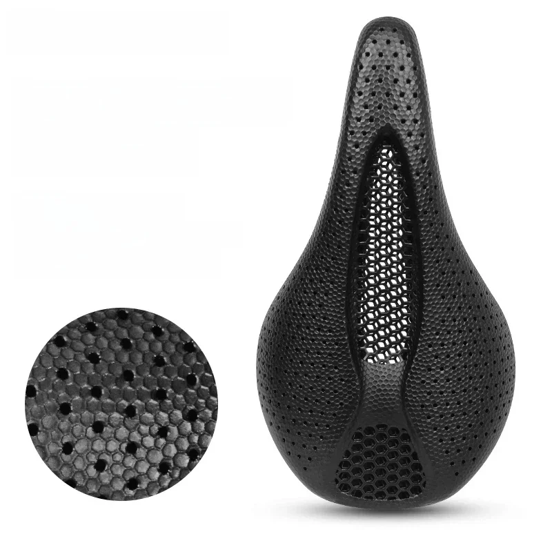 AliExpress BUCKLOS 3D Printed Bike Saddle Carbon Fiber Bicycle Seat Cushion Honeycomb Nylon 3D Printing Road MTB Saddle Triathlon Bike Seat