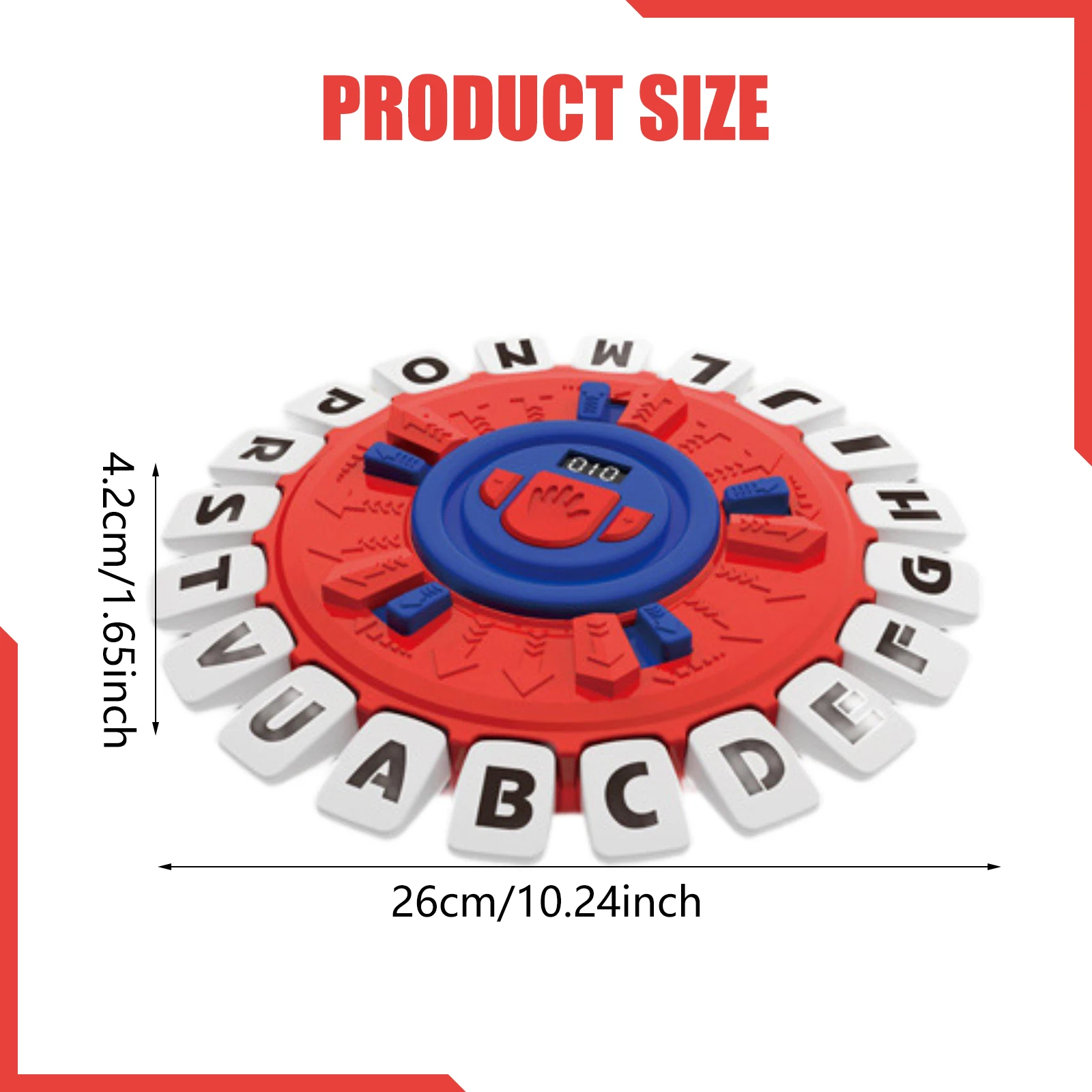 Set Gioco di Parole con 24 Lettere, 2 Modalità, 220 Categorie a Tema, Display LCD, Timer, Gioco da Tavolo Multiplayer per Feste