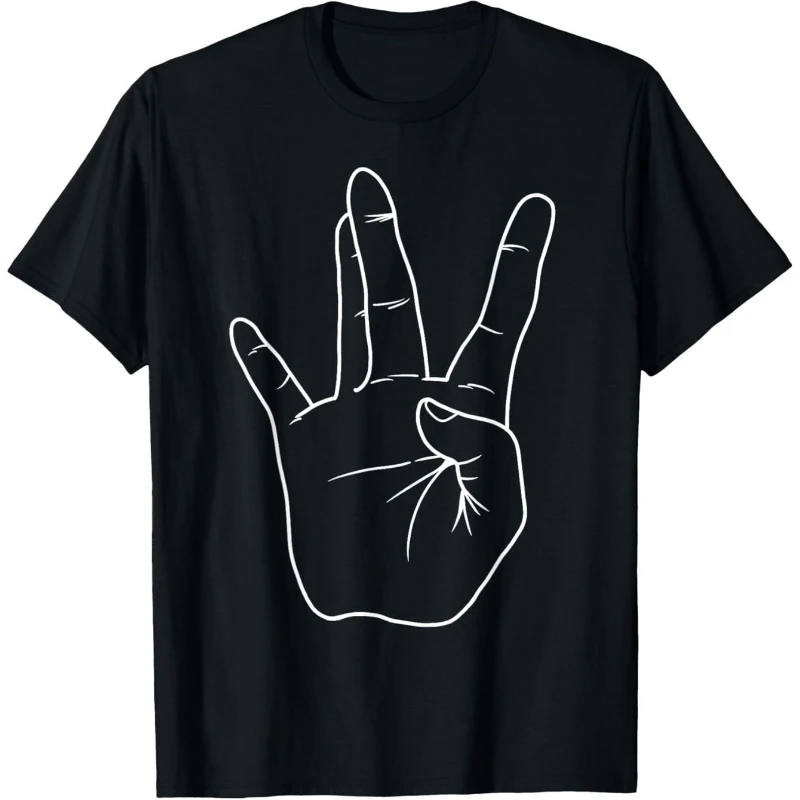 

Men'S West Coast Hip Hop Hand Sign Graphic T-Shirt All-Season Streetwear Essential Fashion Tee for Hip-Hop Fans Casual Outfits H