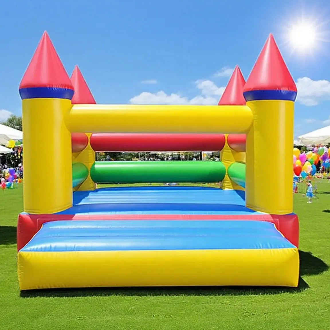 

Kids Party Small Colorful Inflatable Castle Jumping Indoor Bouncy Castle Jumping House Children And Adults With Blower