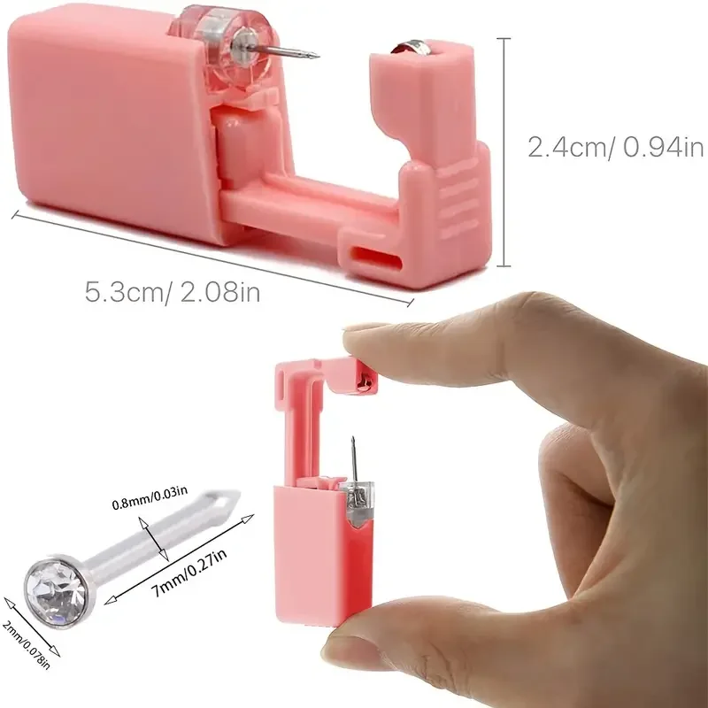 Self Nose Piercing Gun Kit, Safety Tool